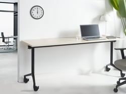 Bureau pliable Panneau de particules mélaminé (MFC) Marron clair CAVI - Beliani