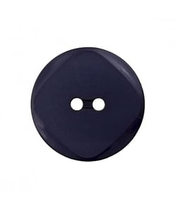 Carte de 3 boutons rebord polyester 2 trous 18mm - Prym Bleu Marine