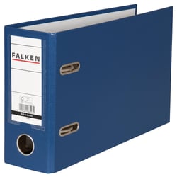 Classeur à levier PP A5 à l'italienne dos de 80mm - Bleu - x 10 - Falken