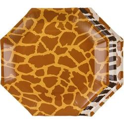 6 Assiettes Safari Chic