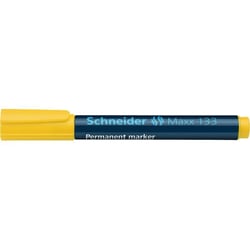 Marqueur permanent pointe biseautée 1+4 mm - SCHNEIDER - Jaune - Maxx 133