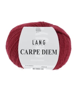Pelote de Laine et Alpaga à tricoter CARPE DIEM - Lang Yarns 0062 Rouge vin