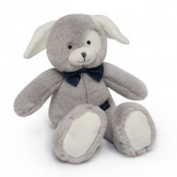 Chien en peluche Grisou gris clair 28 cm - Maïlou Tradition