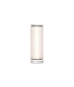 Fil à Coudre 100% polyester 200m - Gütermann 111 Blanc cassé