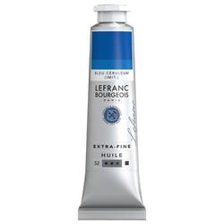Peinture à l'huile - Extra-fine - Bleu Céruléum imitation - 065 - Lefranc Bourgeois - 40ml