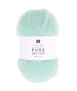Pelote exceptionnelle LUXURY PURE BABY ALPACA - Rico Design - Le fil 100 % alpaga bébé pour un tricot haut de gamme 03 Menthe