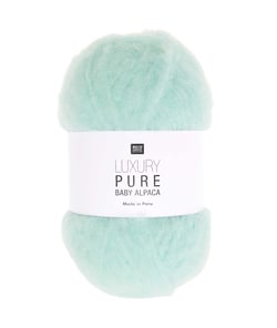 Pelote exceptionnelle LUXURY PURE BABY ALPACA - Rico Design - Le fil 100 % alpaga bébé pour un tricot haut de gamme 03 Menthe