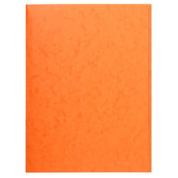 Chemise simple sans élastique avec 3 rabats carte lustrée 400gm2 - A4 - Orange - x 25 - Exacompta