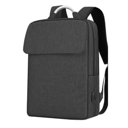 Sac À Dos Ordinateur Léger Grande Capacité Avec Port USB Et Bretelles Confortables Noir YONIS