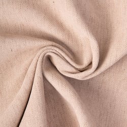 Tissu Lin d'ameublement toucher velours et envers antidérapant uni Naturel