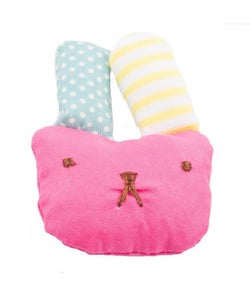 Mini lapin Mignon et délicat en tissu rose - Phildar Rose vendu par 50 cm