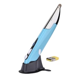Souris Sans Fil Ergonomique Commande Vocale Mini Pour PC Et TV Bleu YONIS