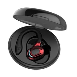 Ecouteurs Bluetooth Sans Fil Confortables Etanches Avec Boîtier De Charge Rouge YONIS