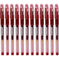 Lot de 12 stylos à bille PILOT G1 GRIP - Encre gel rouge - Pointe large