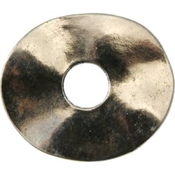 MégaCréa - Anneau donut ovale métal 40x35 mm Argenté
