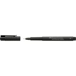 Lot de 10 feutres encre de Chine permanents pointe superfine 0,3 mm - FABER-CASTELL - Noir
