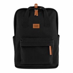 Sac à dos effet côtelé avec compartiment ordinateur