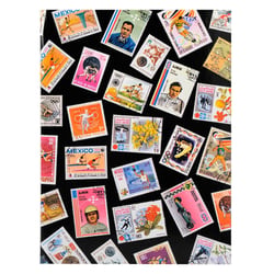 Album de timbres Sport 16 pages noires - 22,5x30,5 cm - Visuel - x 5 - Exacompta