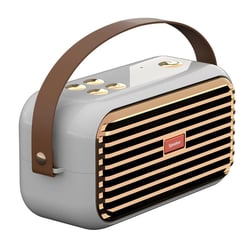 Enceinte Bluetooth Portable Stéréo Basses Profondes Autonomie Longue Durée Waterproof Blanc YONIS