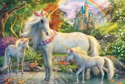 Puzzle 200 pièces - La Licorne et ses Poulains - Schmidt Spiele