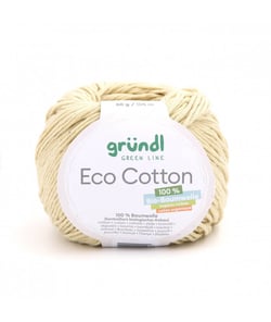 Pelote de coton organique ECO COTTON - Gründl 09 Ecru