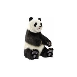 Hansa Peluche Geante Panda Assis 105 cm H 52cm l et 92 cm L - Hansa Peluches Géantes - Beige