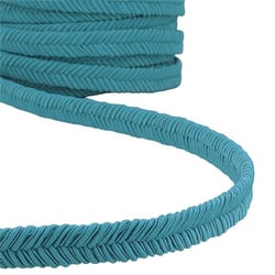 Bobine 15m Galon chevrons Bleu Acier 15mm