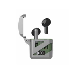 Avizar Écouteurs Sans Fil Bluetooth 5.3 TWS ENC Modèle Optimus avec Affichage LED Vert