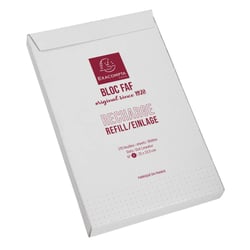 RECHARGE FAF n°4 21x13,5cm 170p. DOTS - Blanc - Exacompta