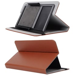 Etui de Protection Housse Universelle Tablettes 7 Pouces Porte Carte Cuir Marron YONIS