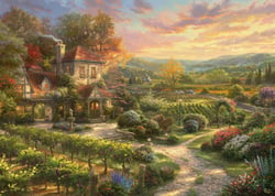 Puzzle 2000 pièces - Thomas Kinkade - Dans le Vignoble - Schmidt Spiele
