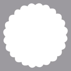 Perforatrice fantaisie: Rond bord déco, ø 6,35 cm, (2 1 / 2")