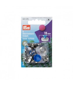 Boutons à recouvrir avec outil 11 à 23 mm - Prym 19mm Argent