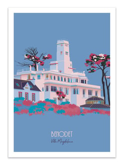 Affiche 50 x 70 cm -  Benodet Villa Magdalena - Artmoric