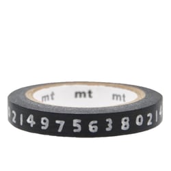 Masking tape SOUSOU Motif chiffres - 7 m x 7mm