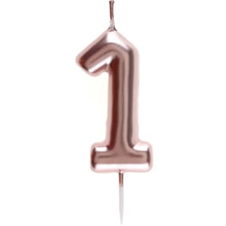 Bougie Rose Gold - Chiffre 1