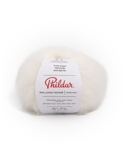 Pelote de mohair à tricoter PHIL LOVELY MOHAIR - Phildar Ecru