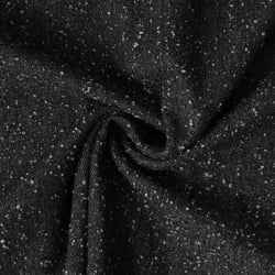 Tissu Jean Denim griffé Noir