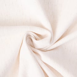 Tissu Lin d'ameublement toucher velours et envers antidérapant uni Blanc chiné