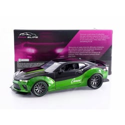 Voiture miniature 1:24 Chevrolet Camaro SS WB Candy Green Pink Slips 2016 - Jada Toys