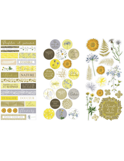 3 Feuilles de stickers Botanica ARTEMIO