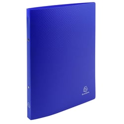 Classeur 2 anneaux 15mm polypropylène OPAK - A4 - Bleu foncé - x 25 - Exacompta