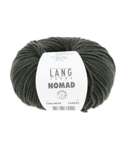 Pelote de laine et yak NOMAD – 25gr - Lang Yarns - Laine extrafine & yak naturel – Luxe rustique pour tricots nomades 0018 Vert