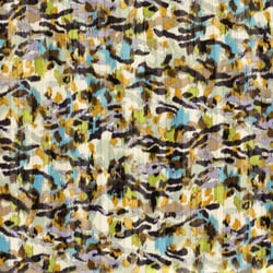 Tissu Mousseline lurex abstraits Blanc cassé