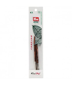 Aiguilles interchangeables courtes NATURAL N° 3 à 6 à l'unité - Prym - Knit Pro taille n°4,5