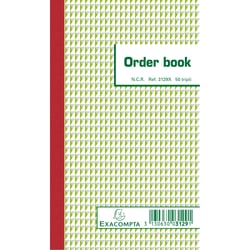 Orderbook ligné 17x10,5 cm 50 feuillets triple autocopiant - x 10 - Exacompta