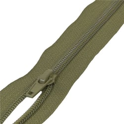 Fermeture sport séparable maille spirale - vert kaki