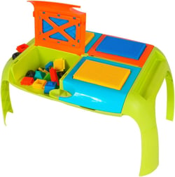 BLOKO – Ma première Table de construction et d’apprentissage + Coffret de 37 BLOKO – Dès 12 mois – Fabriqué en Europe – Table de jeu activité 1er âge – 503501