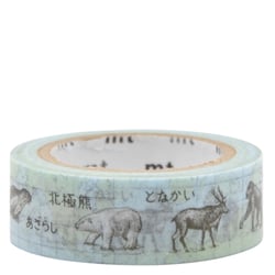 Masking tape - Animaux planisphère - 7 m x 15mm