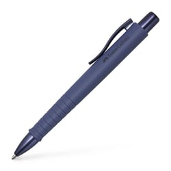 Stylo à bille - Violet - Encre bleue - Pointe moyenne - Grip - Rétractable - Faber-castell - Poly Ball